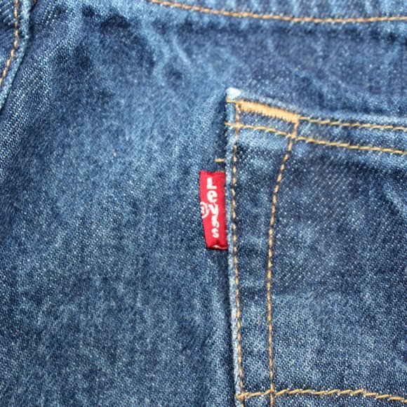 Vintage Levi's 501 Jeans 40 X 28 Blue Denim Medium Wash Straight Button Fly - Picture 8 of 12